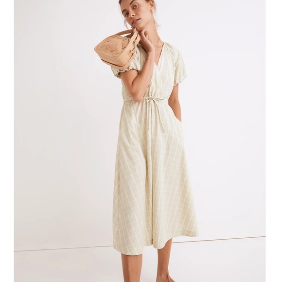 Madewell Dresses & Skirts - NWT Madewell Plaid Tie-Waist Midi Dress